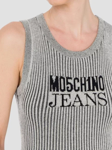 Майка Moschino сірий