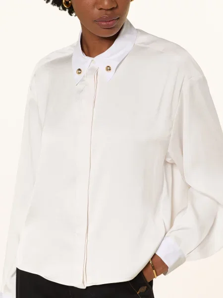 Claudie Pierlot Bluzka Z Satyny weiss biała