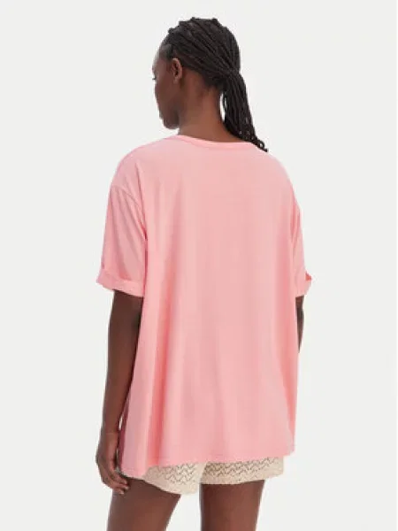 Guess T-shirt Regular Fit ružičasta