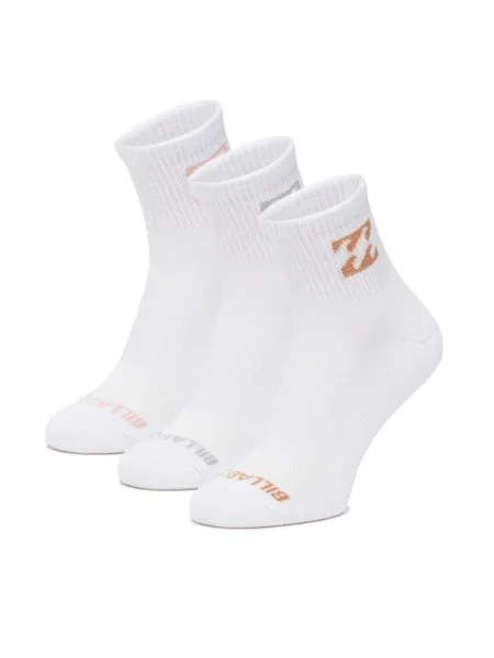 Billabong Set de 2 perechi de șosete lungi de damă alb