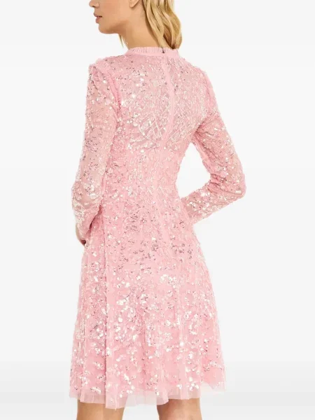 Rochie mini Needle & Thread cu paiete de costum roz