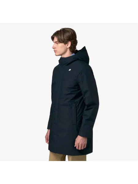 Parka K-way płócienna niebieska