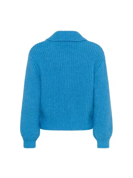 Sweter Saint Tropez wełniany niebieski