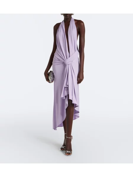 Rochie Christopher Esber drapată violet