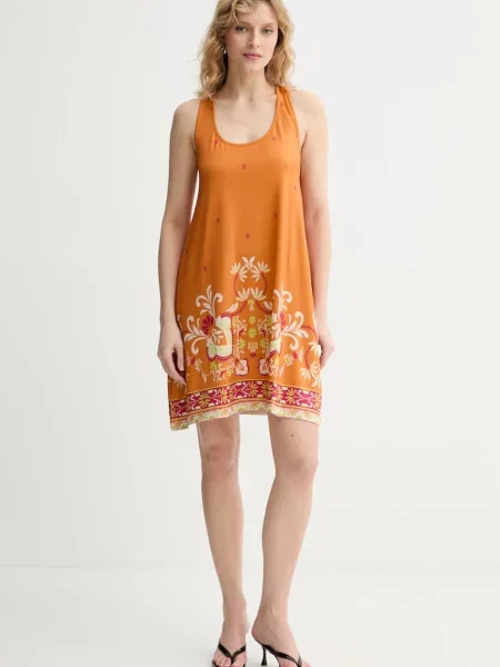 Twinset plážové šaty oranžové