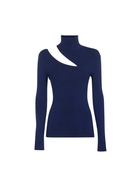 Dzianinowy sweter Dondup niebieski