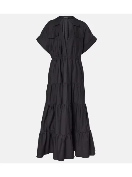 Maksi obleka Adriana Degreas črna