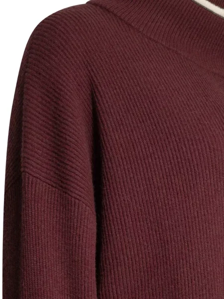 Rochie mini Brunello Cucinelli cu dungi roșu