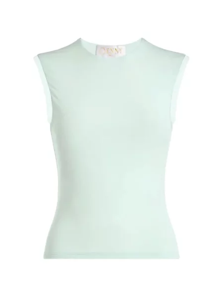 Top Genny bez rękawów zielony