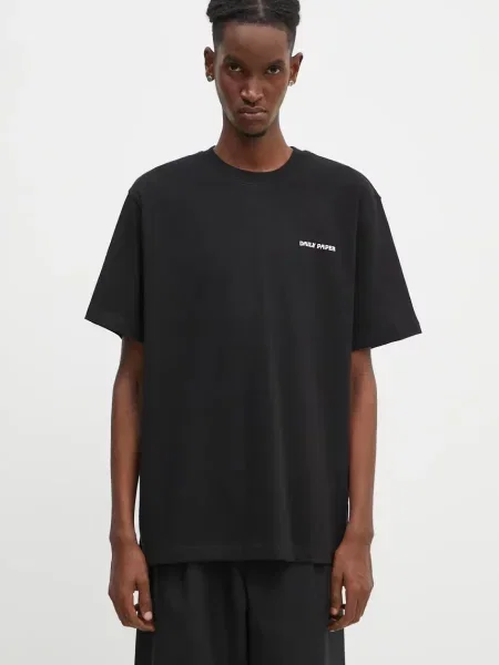Футболка Daily Paper с принтом черная