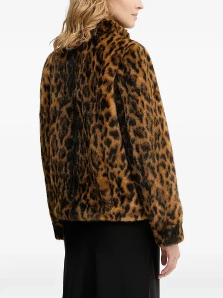 Geacă Guess cu imagine cu model leopard maro