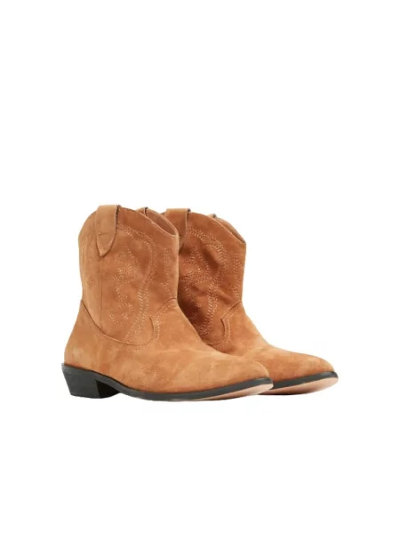 Botki Suncoo skórzane brązowe