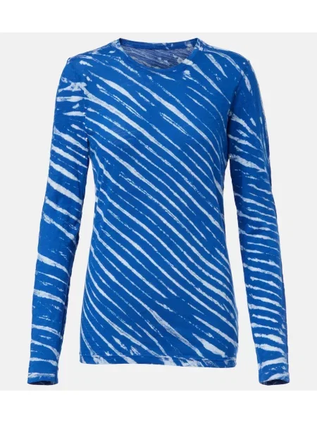 Top Proenza Schouler din jerseu albastru