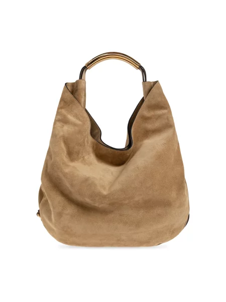 Torebka Moschino zamszowa beżowa