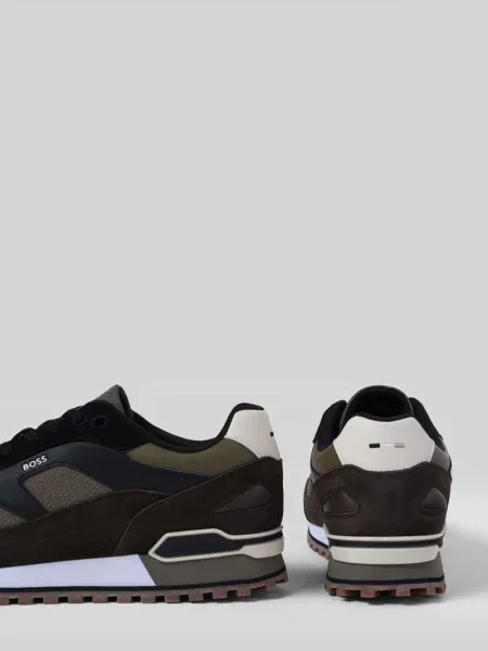 Sneakersy ze skóry bydlęcej nappa z detalami z logo Hugo