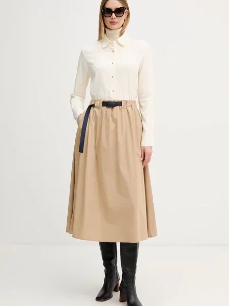 United Colors of Benetton cămașă pentru femei cu vâscoză bej