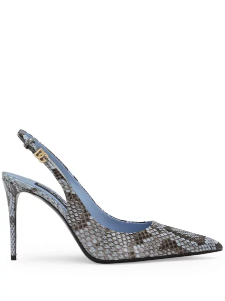 Pantofi cu toc Dolce & Gabbana slingback albastru