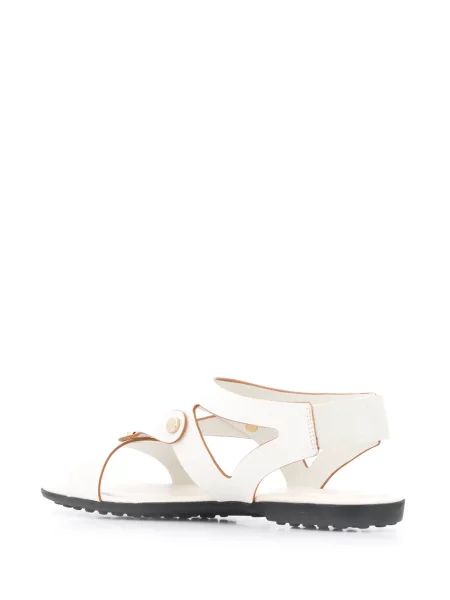 Sandale Tod's fără toc alb