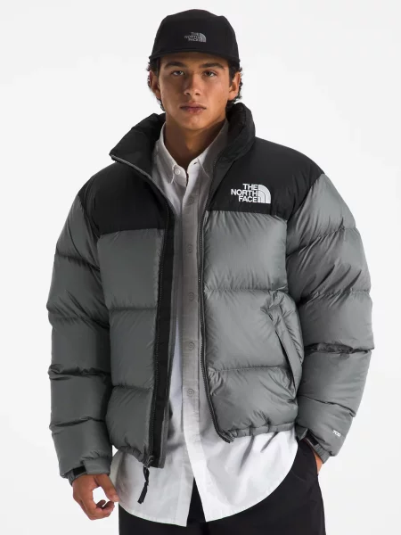 Пуховик The North Face M RETRO NUPTSE JACKET сірий