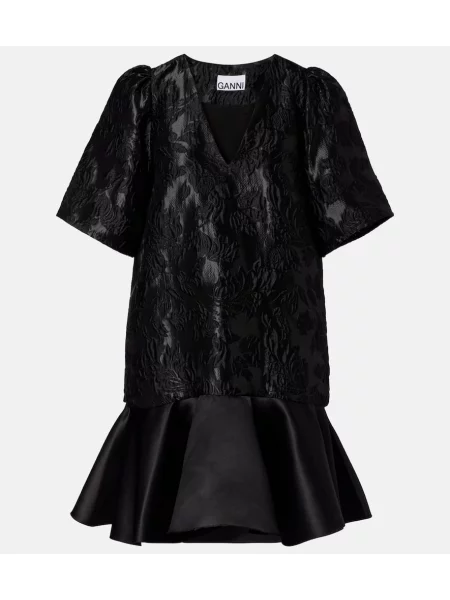 Rochie Ganni din satin negru