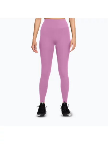 Легінси Nike Zenvy High-Waisted light magenta/white білі