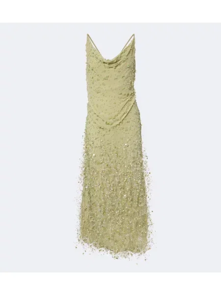 Rochie Rachel Gilbert drapată verde