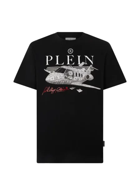 Ursuleț de pluș tricou Philipp Plein cu strasuri negru