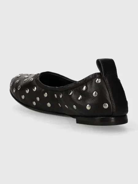 AGL balerini de piele MILLY SOFT negru