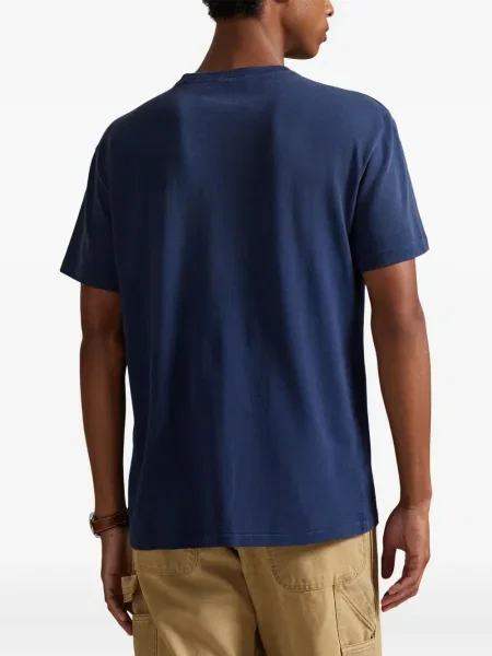 Șapcă Polo Ralph Lauren cu broderie din țesătură twill în carouri albastru