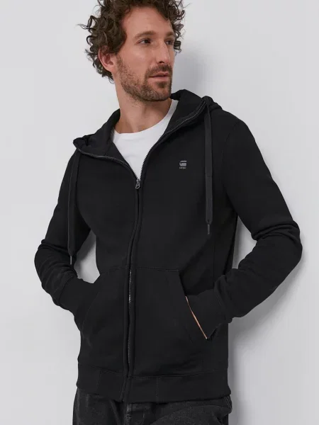 Dukserica G-Star Raw za muškarce s kapuljačom crna