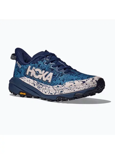 Дамски обувки за бягане HOKA Speedgoat 6 GTX midnight blue/alpine blue синьо