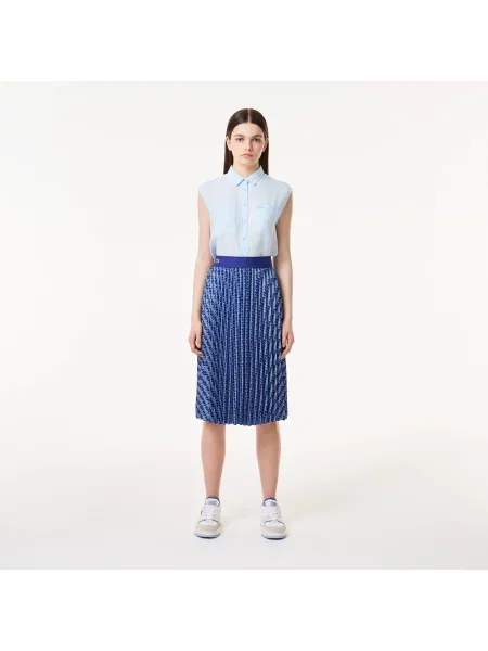 Lacoste спідниця Fashion Show Edition блакитна