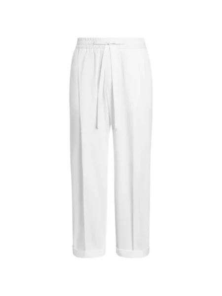 Pantaloni de jogging Dolce & Gabbana din poplin alergare alb