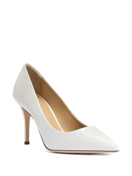 Pantofi cu toc Giuseppe Zanotti din piele alb