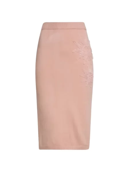 Fustă tip creion Fracomina cu model floral cu aplicații roz