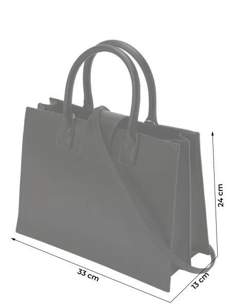 Geantă shopper Armani Exchange din piele negru