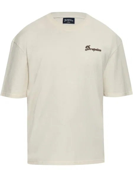 Dropsize Tricou Dream Without Fear maro închis / lână alb