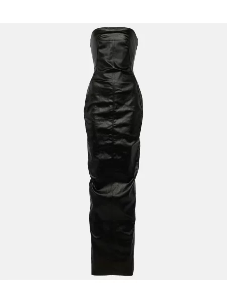 Rochie din denim Rick Owens negru