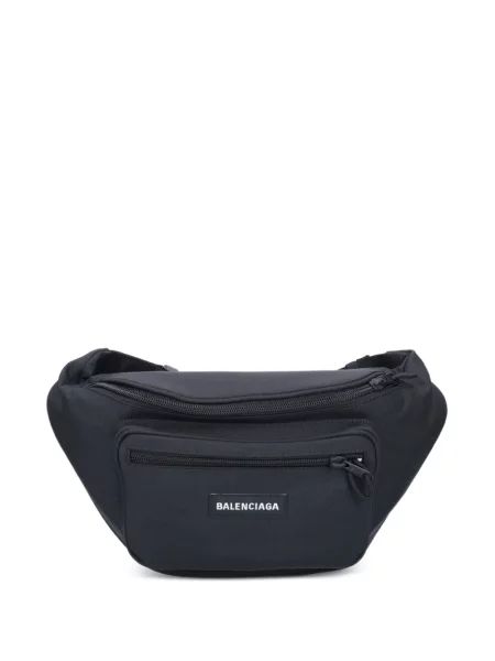 Curea Balenciaga cu autograf negru