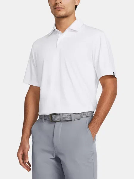 Polo Under Armour alb