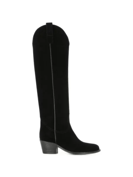 Botine Salle De Mode din piele de căprioară negru
