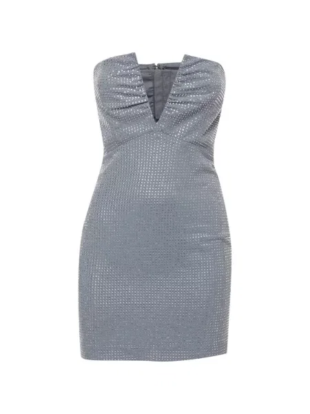 Rochie mini Roland Mouret fără bretele gri