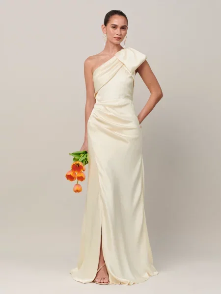 Sável Rochie de seară Bailey lână alb