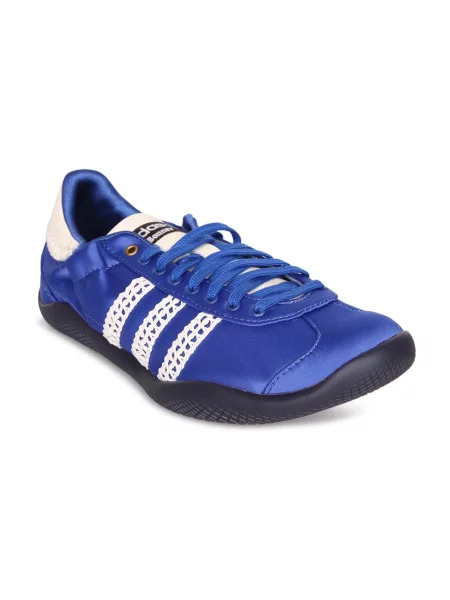 Satynowe sneakersy Y-3 niebieskie