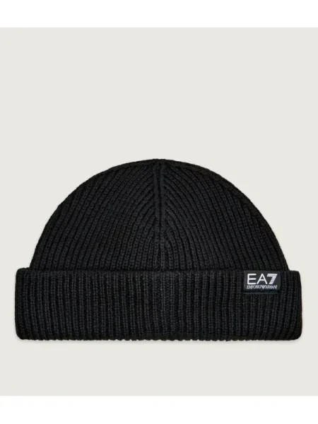 Căciulă cu adaos de lână negru