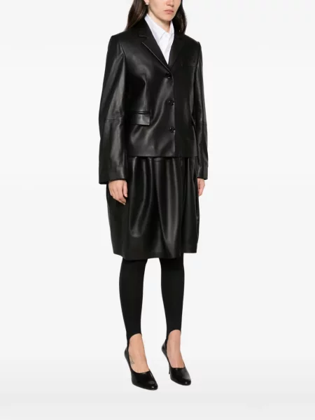 Sacou Toteme din piele negru