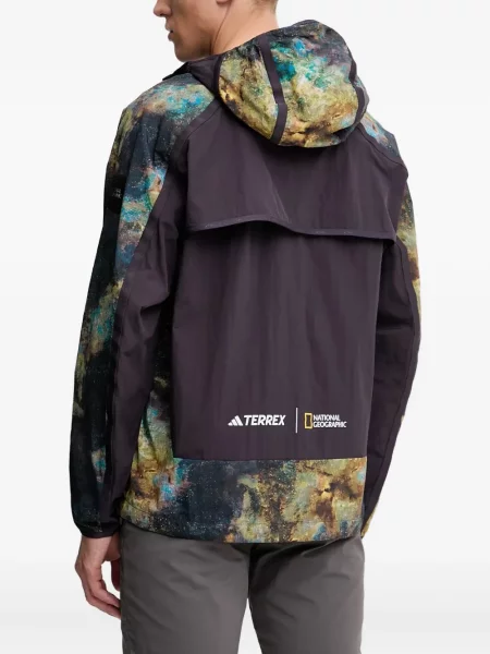 Sneakersy Adidas Terrex sznurowane w paski koronkowe czarne