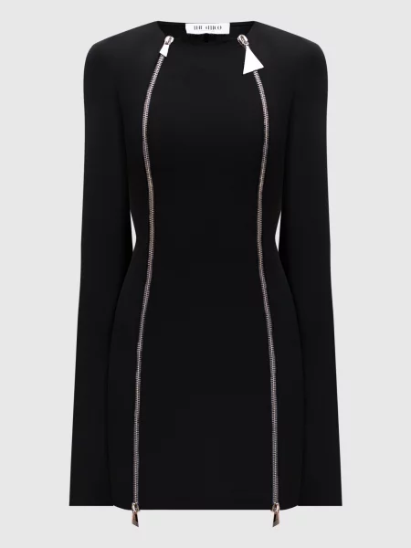 Платье миди The Attico черное