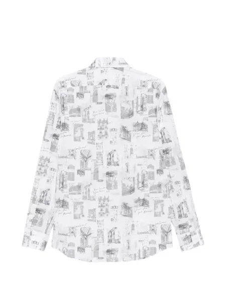 Cămașă Karl Lagerfeld cu imagine alb