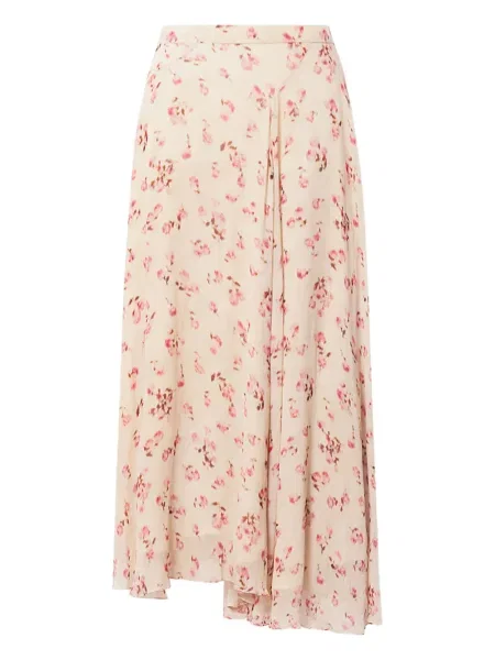 Fustă midi Marant Etoile cu model floral până la genunchi